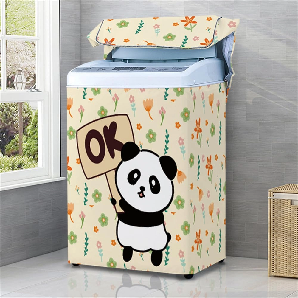 Odot Washing Machine Cover - M capacity 5.6~ 6.5KG Panda 8 Waterproof