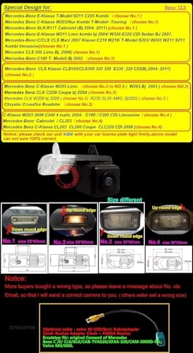 Rear View Camera - Night vision 1280 x 720 pixels