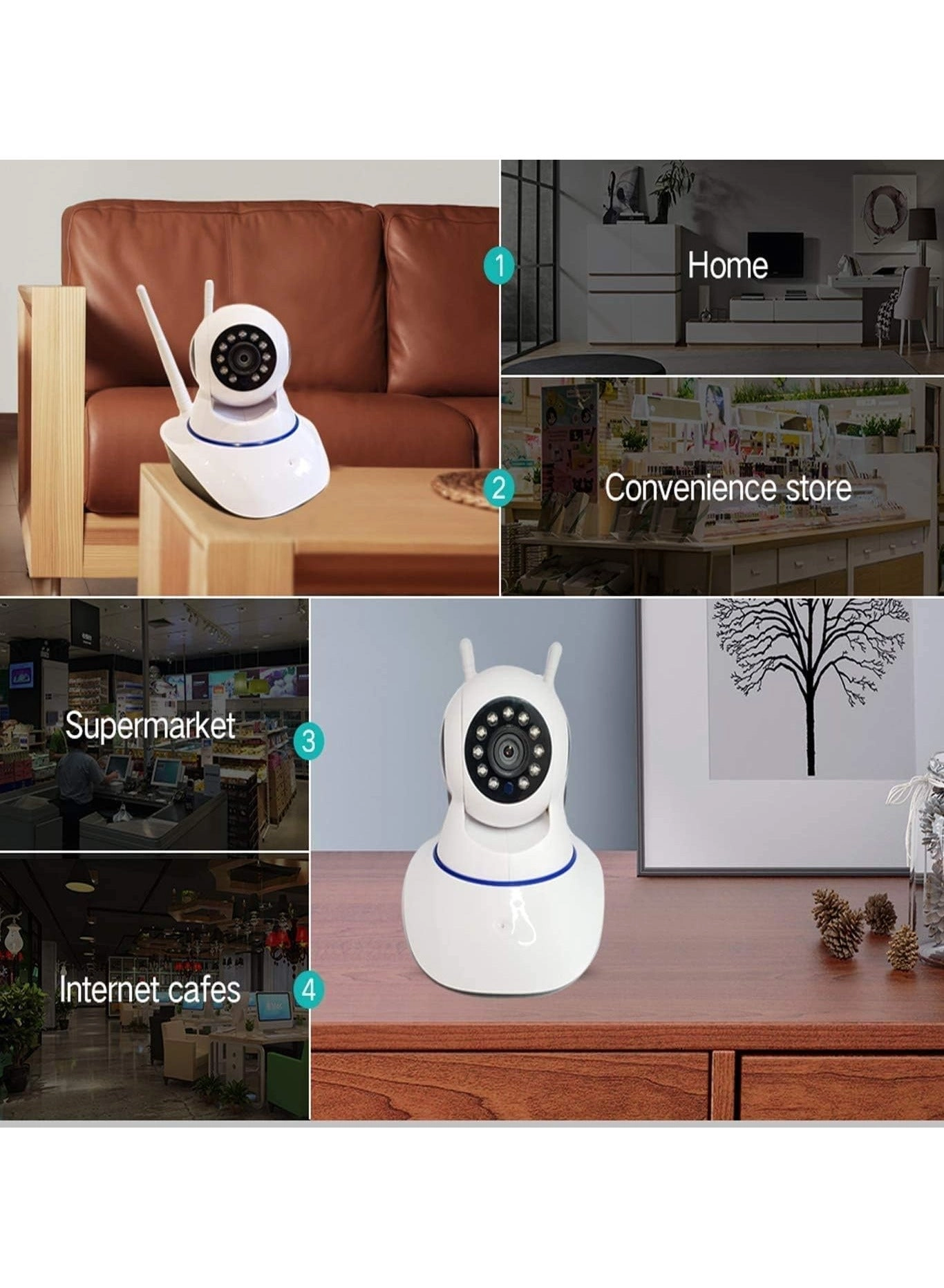 Indoor Wireless WIFI IP Camera 1080p