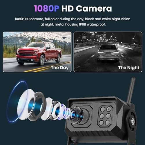 Wireless Digital Reversing Camera Kit - Night vision Wireless 1080P