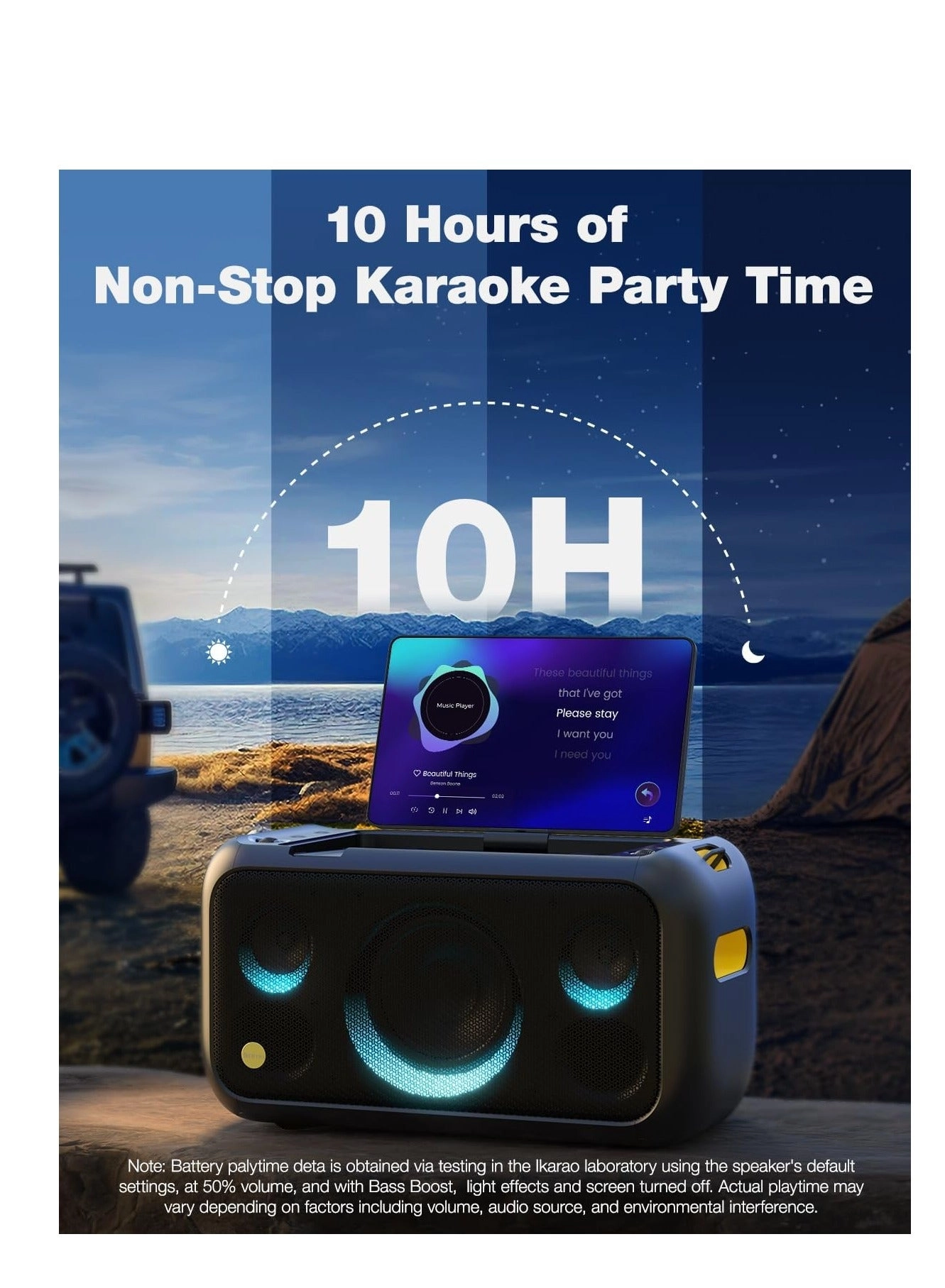 Break X1 - 2 wireless microphones 800W peak to peak power