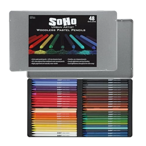 Soho Urban Artist Woodless Watercolour Pencils - 48 Pcs