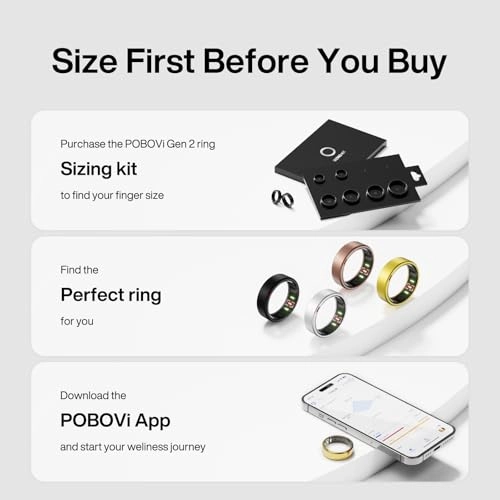 Gen 2 Smart Ring - 24/7 Health Monitoring Heart Rate Sleep