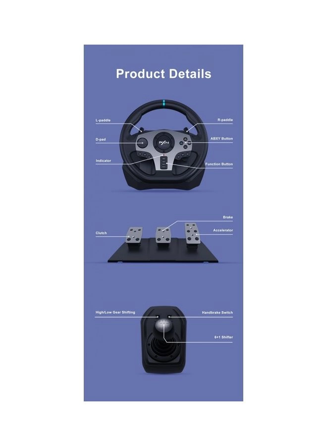 V9 Racing Wheel & Pedals