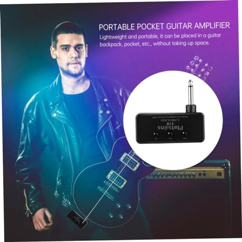 Mini Guitar Amplifier - Black Portable Lightweight