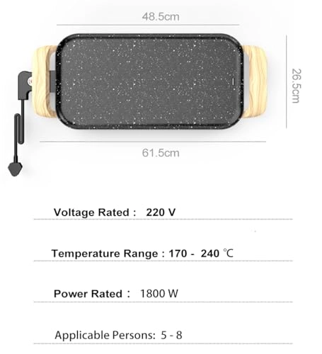 Electric Griddle - 8 zone(s) 37*24.5 CM