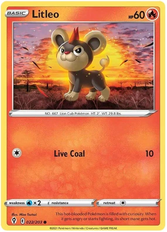 Pokémon Pokemon Litleo 022/203 - English - 1pcs