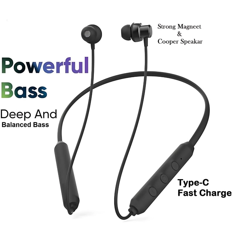 Supreme Bluetooth Neckband Wireless Headphone