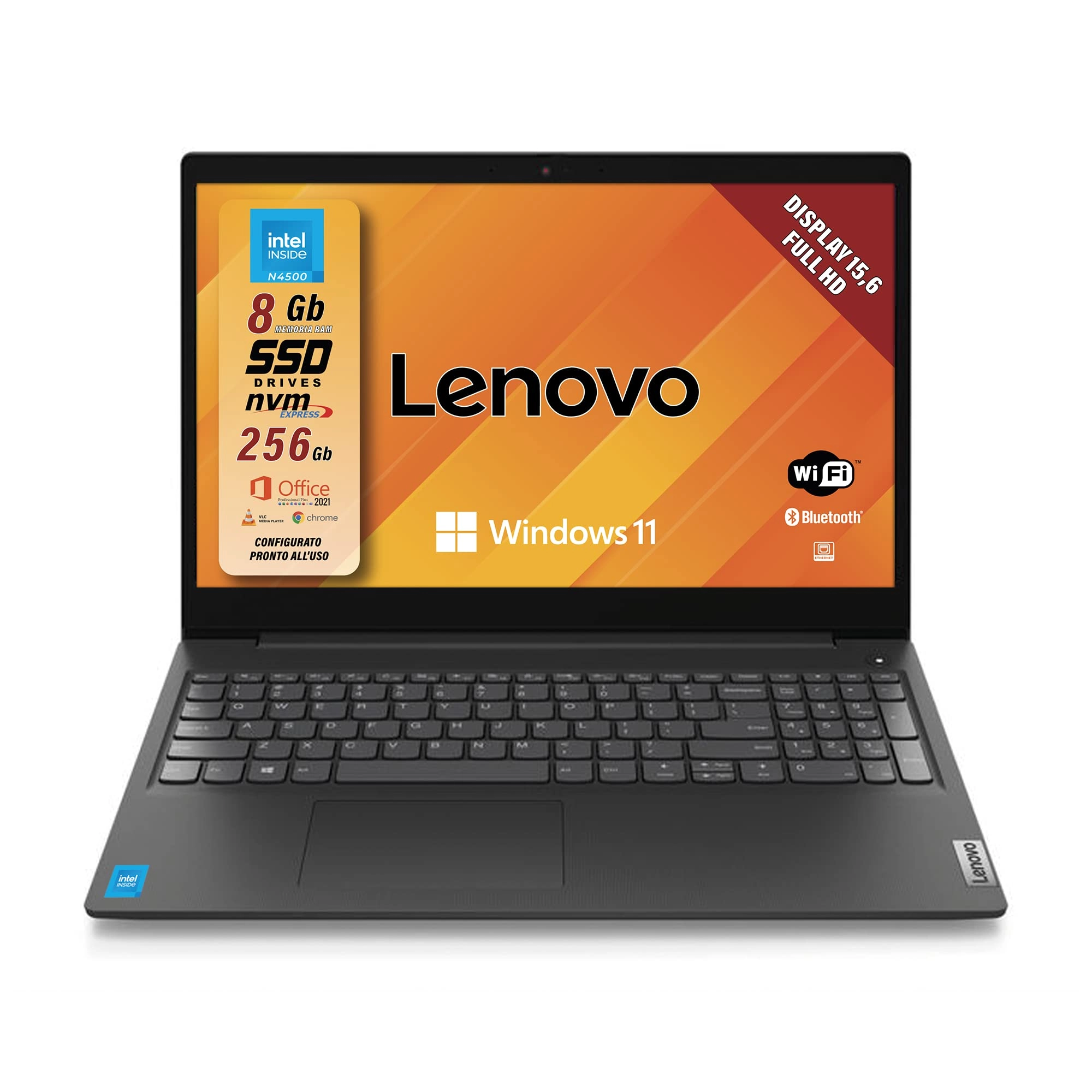 Lenovo V15 G2 - 15.6'' Celeron N4500 8GB DDR4 256GB SSD