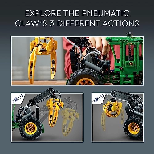 Technic John Deere 948L-II Skidder (42157) - Pneumatic functions 4-wheel drive