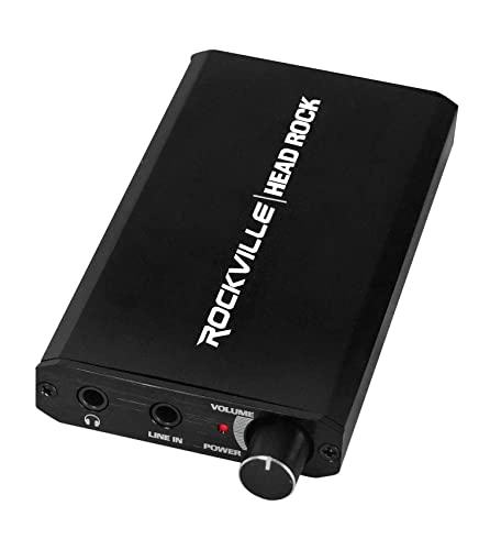 HeadRock - Battery Powered Rechargeable Personal Headphone Amplifier Black