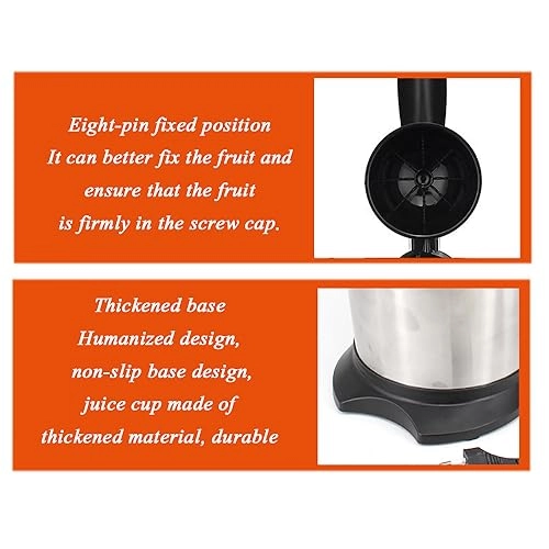 Electric Juice Press - 304 Stainless Steel Black