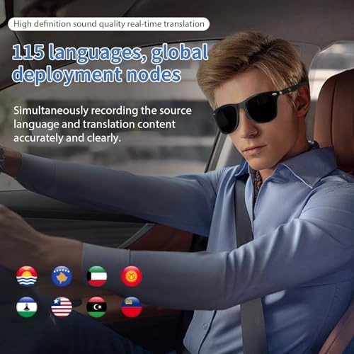 MZ08-AI - 110+ Languages Real-Time Translation Bluetooth Audio