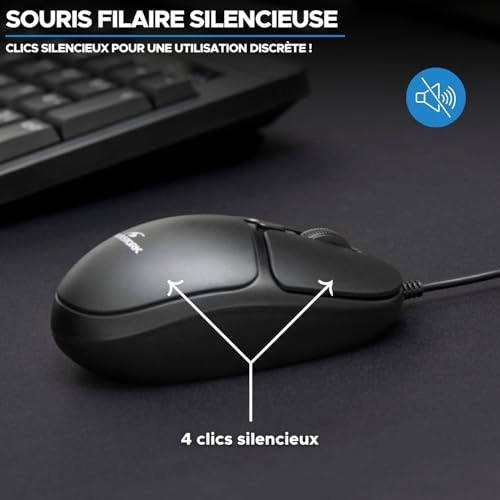 Office 20 Ultra Compact Ambidextrous Mouse - USB