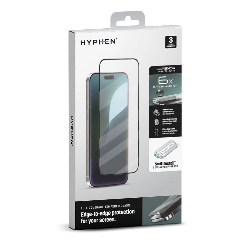 Full Coverage Tempered Glass Screen Protector for iPhone 16 Plus