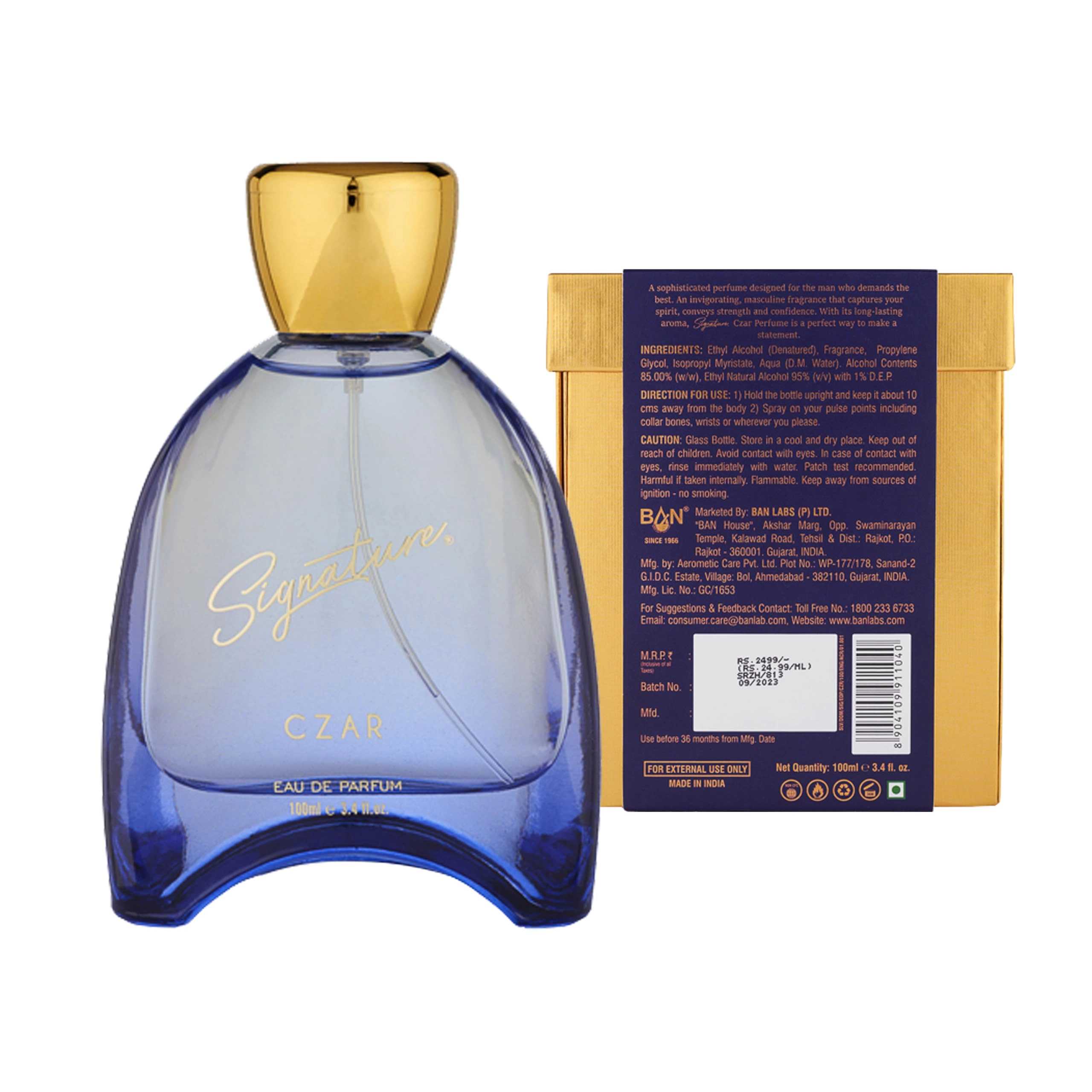 CZAR Eau de Parfum 100 ml