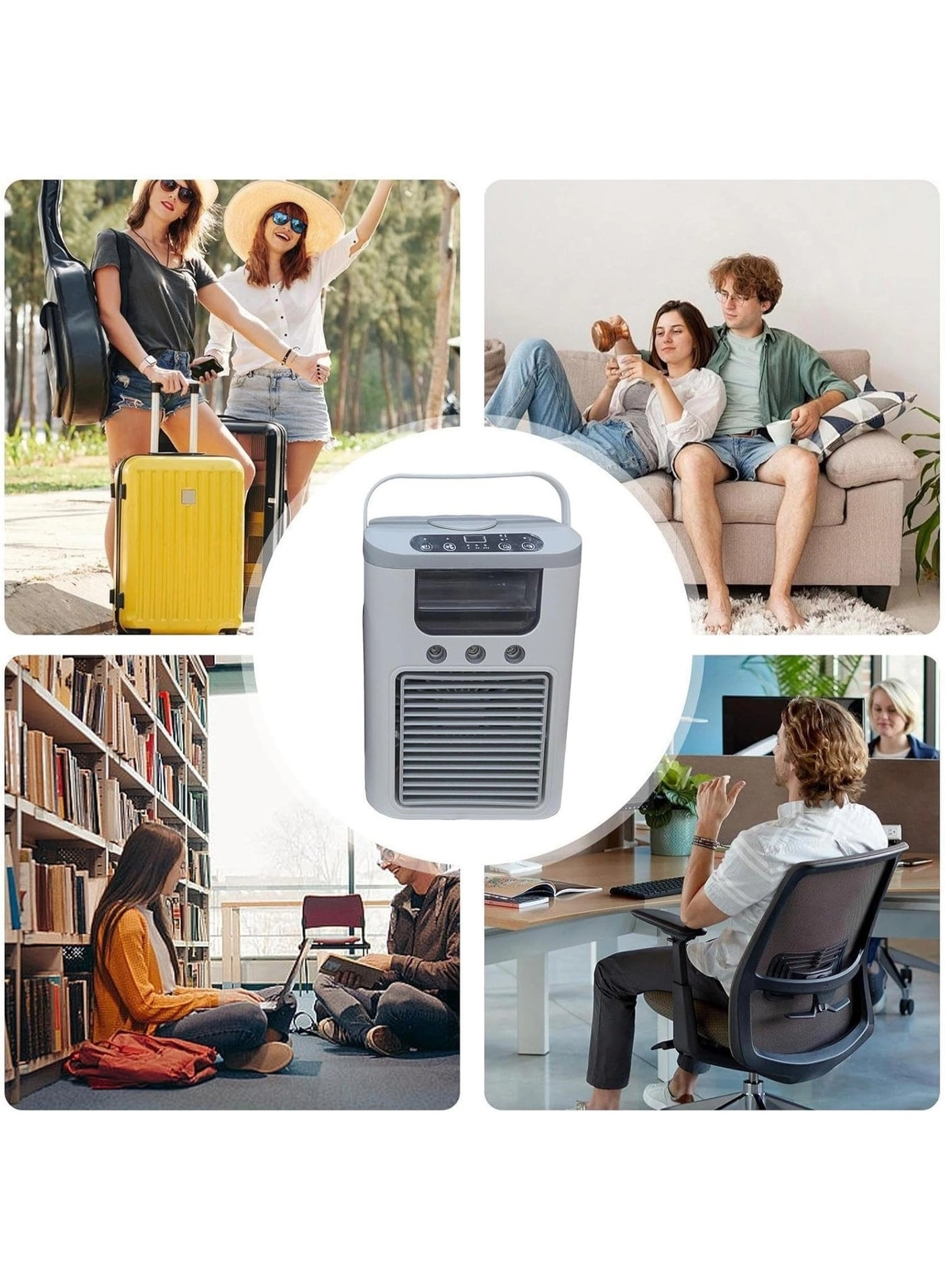 Portable air cooler - 3-Speed USB Mini Humidifier