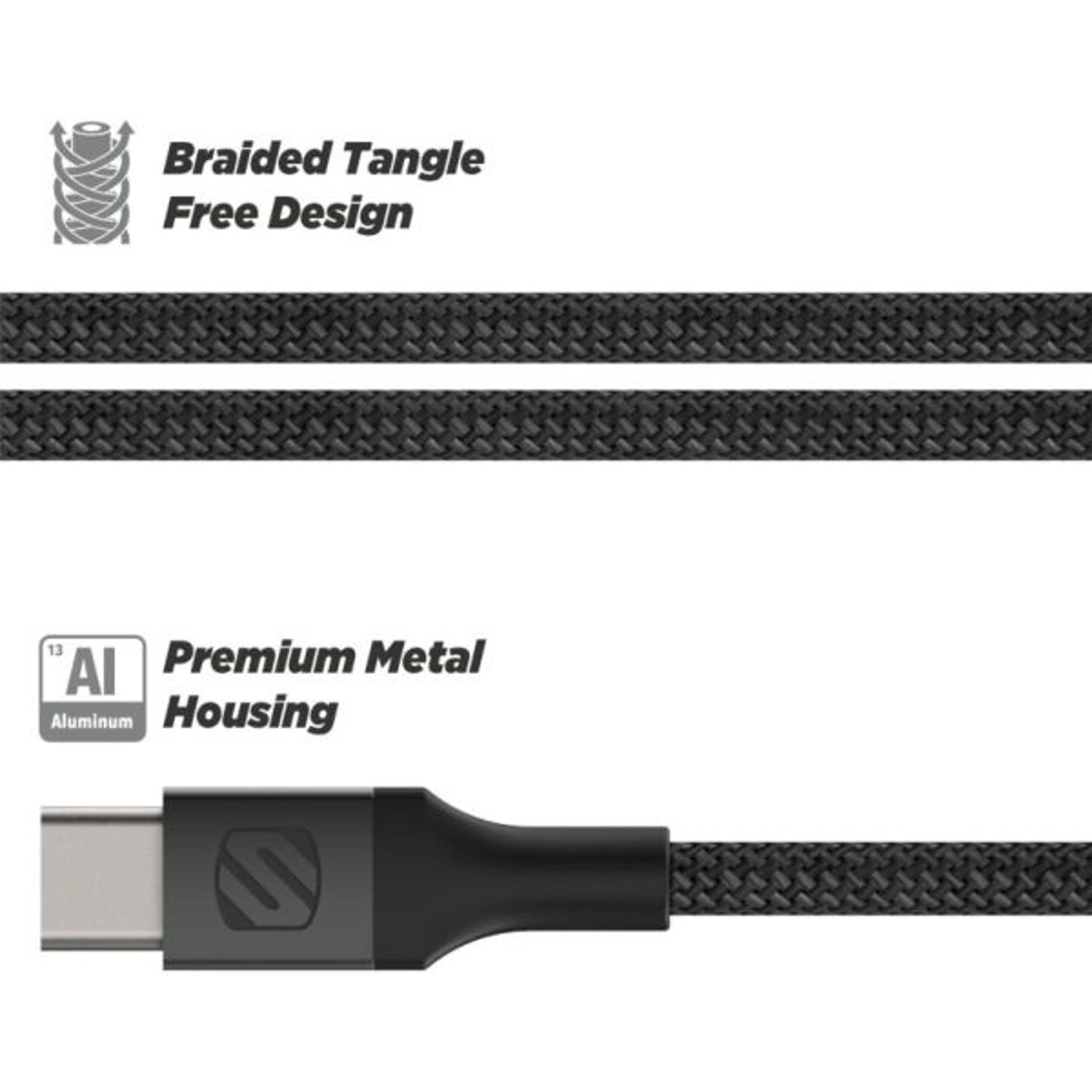 StrikeLine HH USB-C to USB-C/Lightning Cable 1.2m