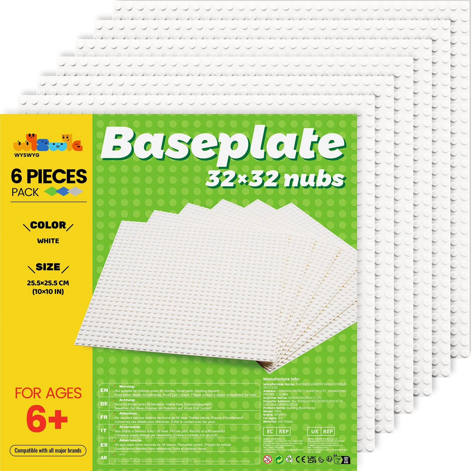Building Plate Set - 6pcs