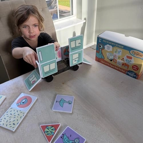 Don't Let The Pigeon Drive The Bus Magnetic Tiles - 3 years+ 16 pieces