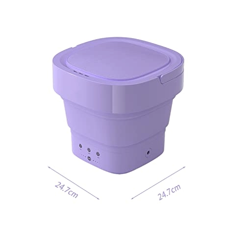 XHTONGSH غسالة قابلة للطي للطي المحمولة, غسالة صفرية اوتوماتيكية, عمل هادئ, الضوء الأزرق, ملابس داخلية غسل الملابس او عنصر صغیر, طاقة ومنطقة (Color : Green)