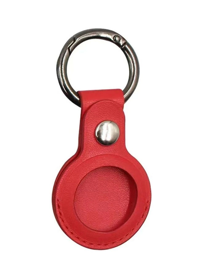 Keychain Holder For AirTag Leather Case Key Ring - Yellow Pack