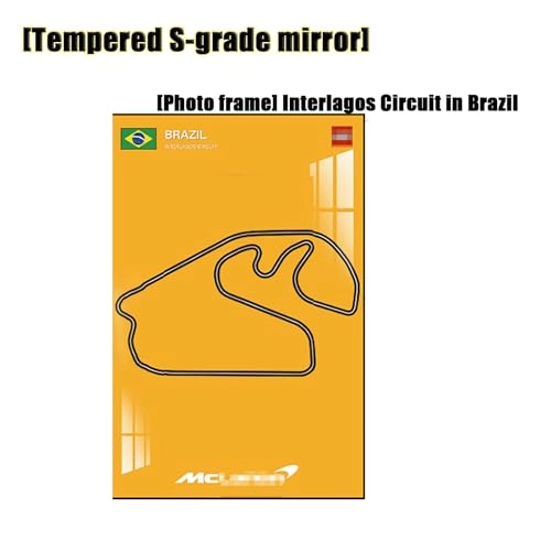 Display Wall Plate - Interlagos Circuit in Brazil 50X80cm
