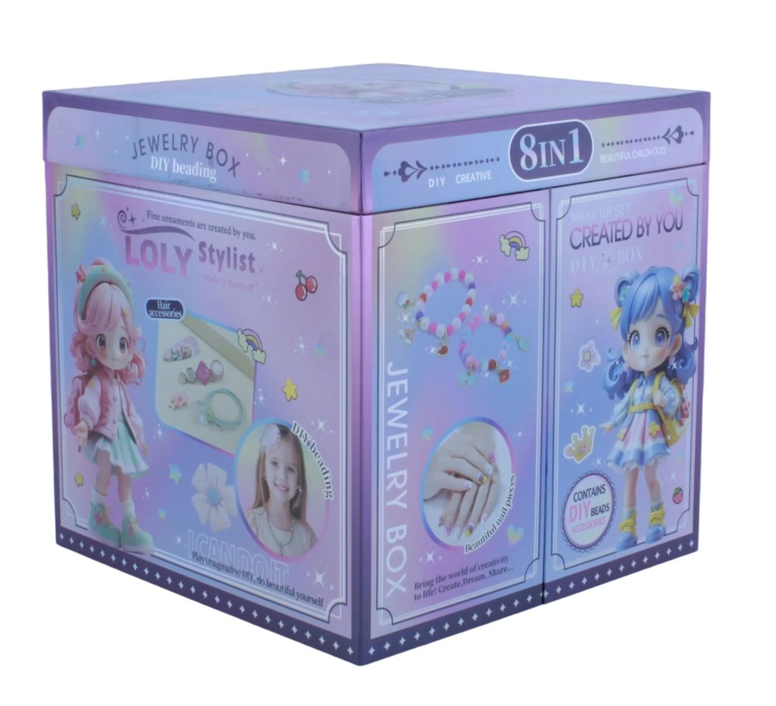 DIY Jewellery Gift Box - 8-In-1 Multicolor