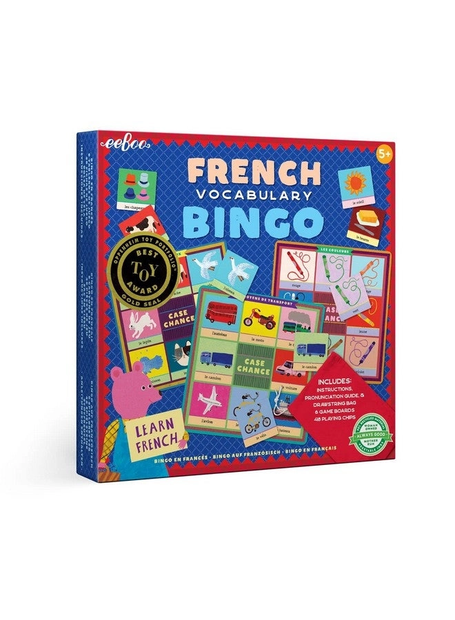 eeBoo French Bingo Vocabulary Game (English & Arabic)
