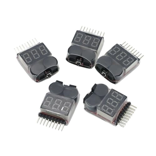 pljYocdO Battery Voltage Tester - 1-8S 3.7V-22.2V 50pcs