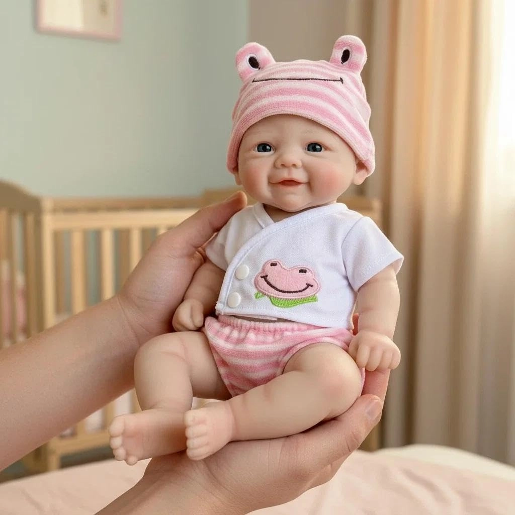 Reborn Baby Doll - 12 inch Full Silicone Girl Ages 3+