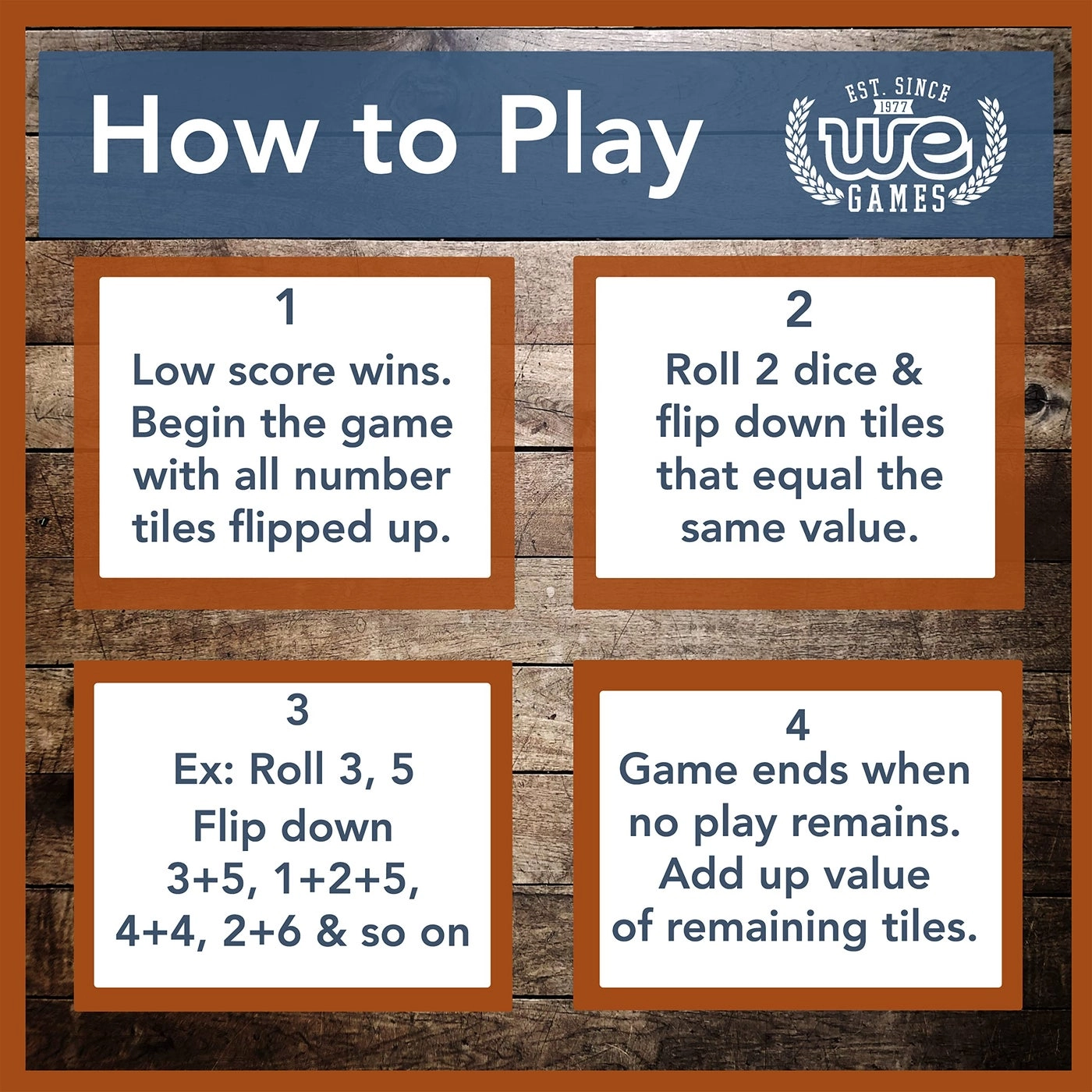 Shut The Box - Mini Wooden