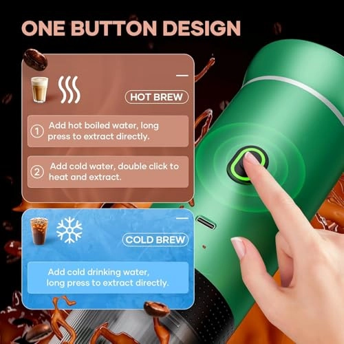 Portable Espresso maker - ground coffee NS capsules DG capsules