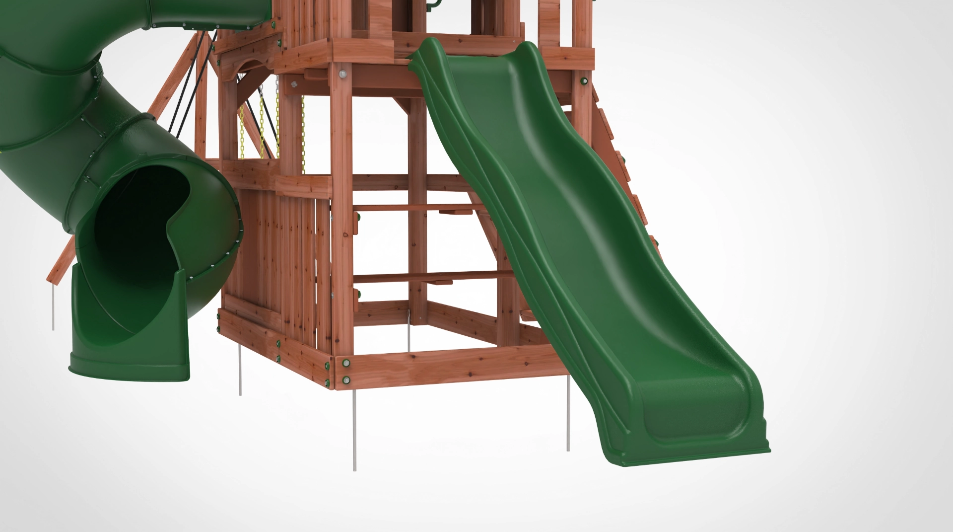 Little heros HQ - 2 Swings Tube slide