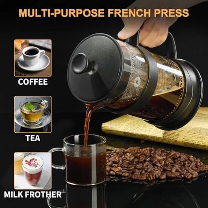 French Press - 304 Stainless Steel Filter