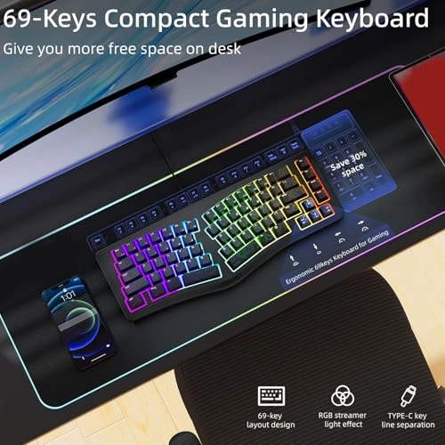 Ergonomic Keyboard - Wired