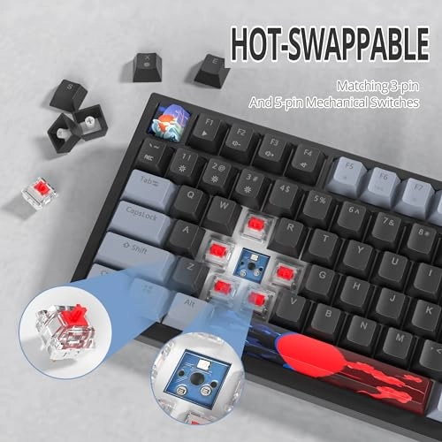 75% TKL Wired Mechanical Keyboard - Wired/Wireless