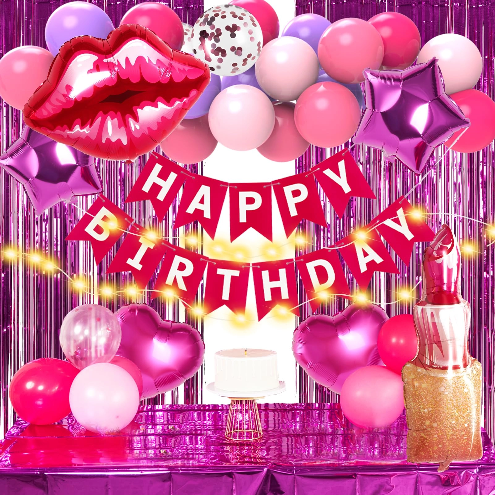 PAPER JAZZ Barbie Pink Birthday Set - birthday