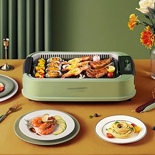 Smokeless electric grill