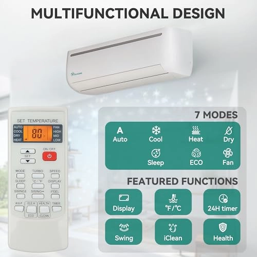 18000 BTU Mini Split Air Conditioner - Wi-Fi