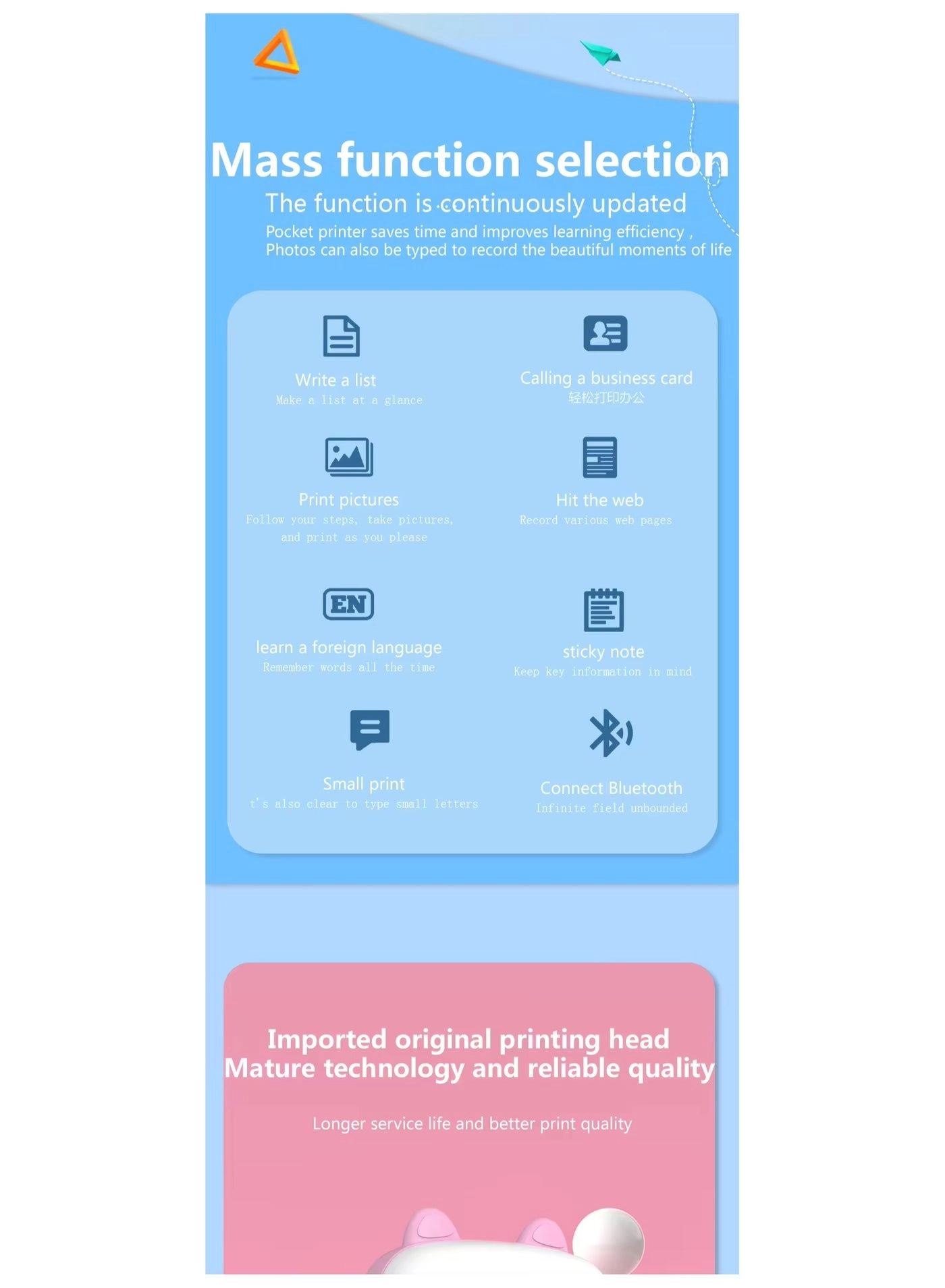 Mini Portable Printer