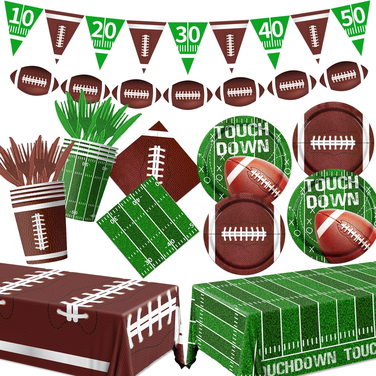Football Birthday Party Decorations - 191Pcs Birthday