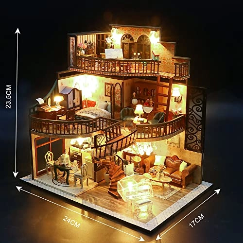 Miniature Dollhouse Kit - Vintage Loft
