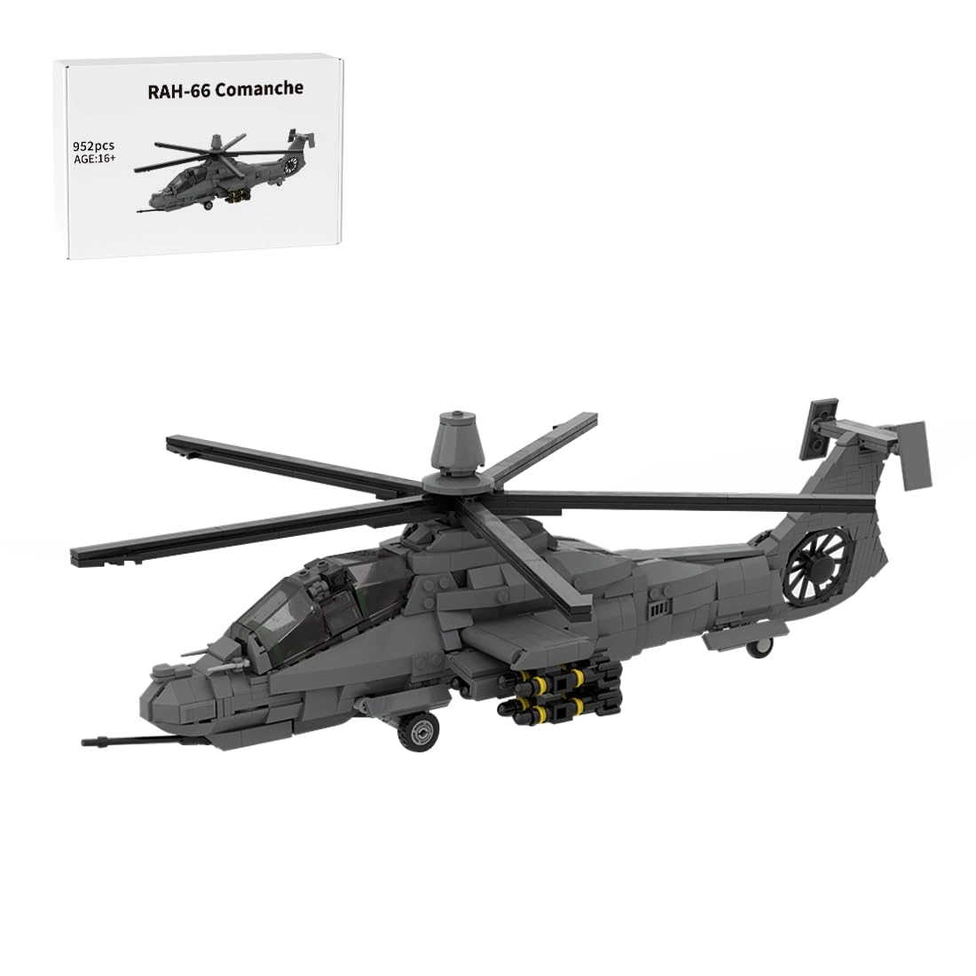 WOWOBONTOY RAH-66 Command Stealth Helicopter - Military