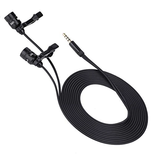 Dual Head Clamp/Holder 3.5mm-Mini-Jack Microphone