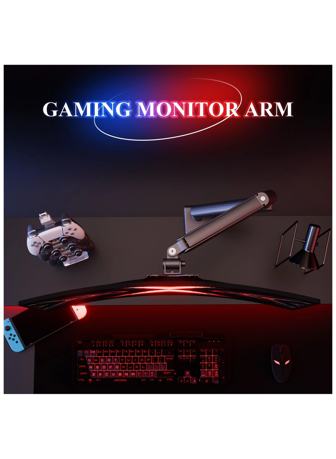 Monitor Arm - Single 13-32 inch 75x75/100x100mm