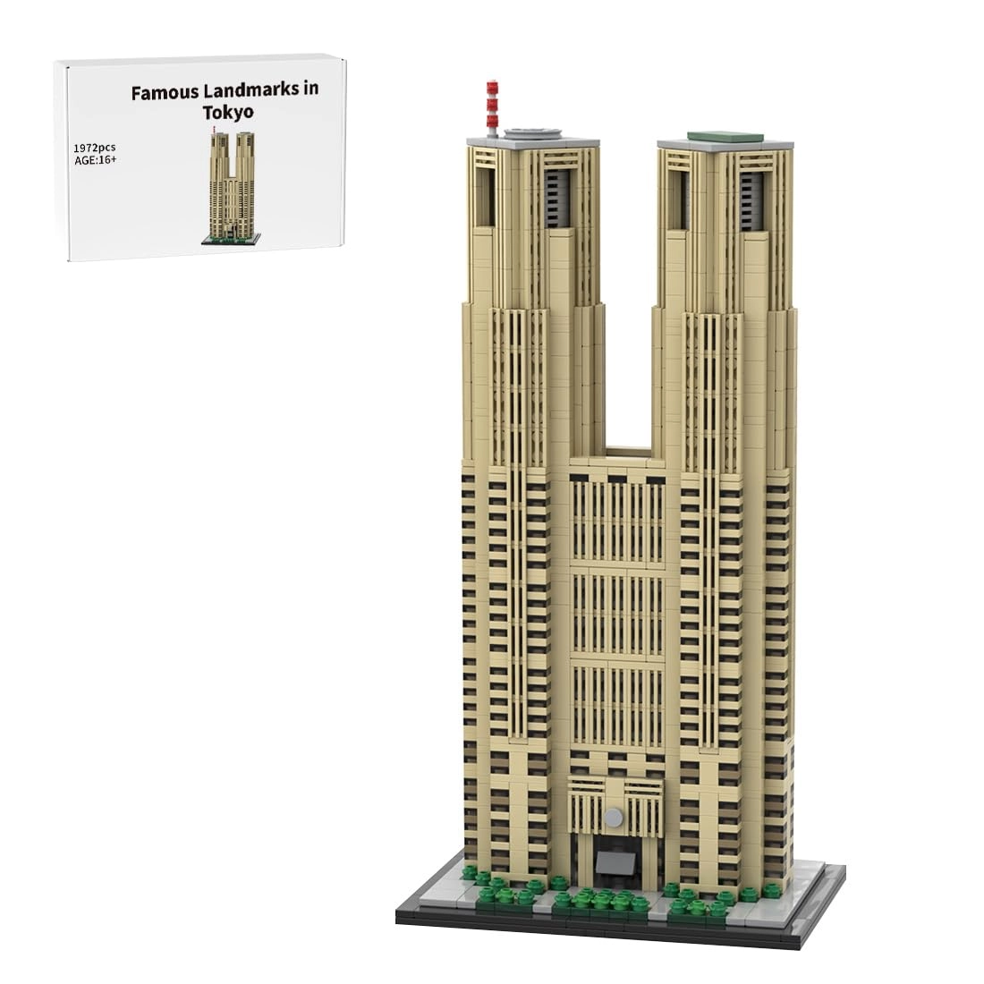 WOWOBONTOY MOC-153517 - Tokyo Government Building 1972pcs