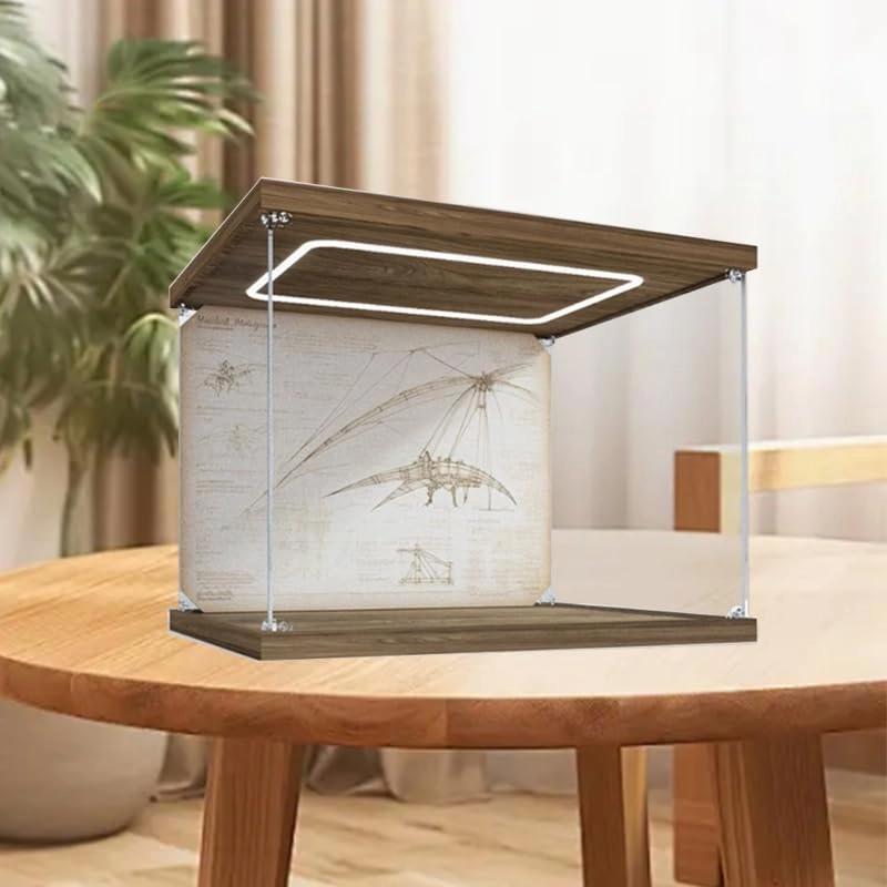 Lego Icons Display Case (10363) - 40x35x30cm Background+top Light