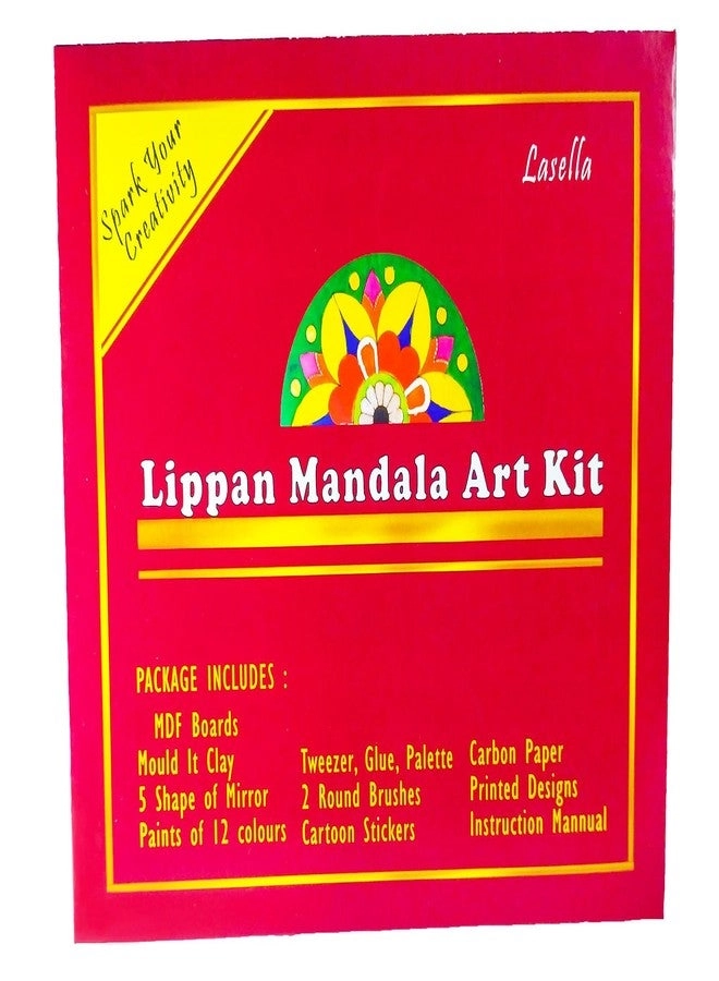 Mandala Craft Kit - Wall Décor 12 Shades Brushes