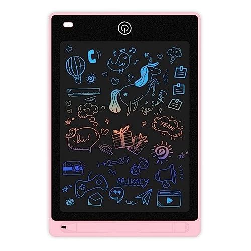 LCD Writing Tablet - 12 Inches Pink Pressure Sensitive